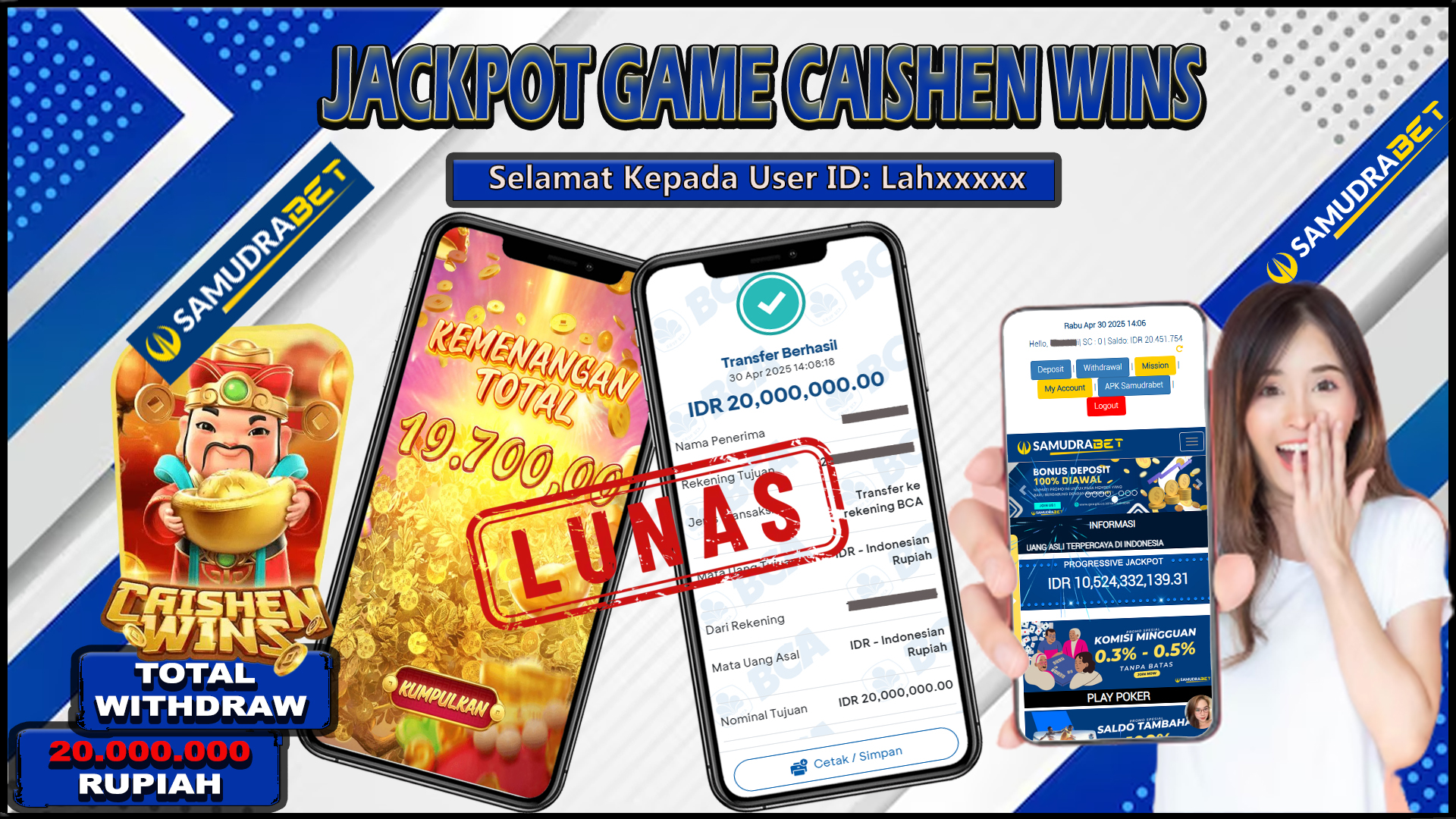 Samudrabet Jackpot Slot Rp 20.000.000 ~ Lunas