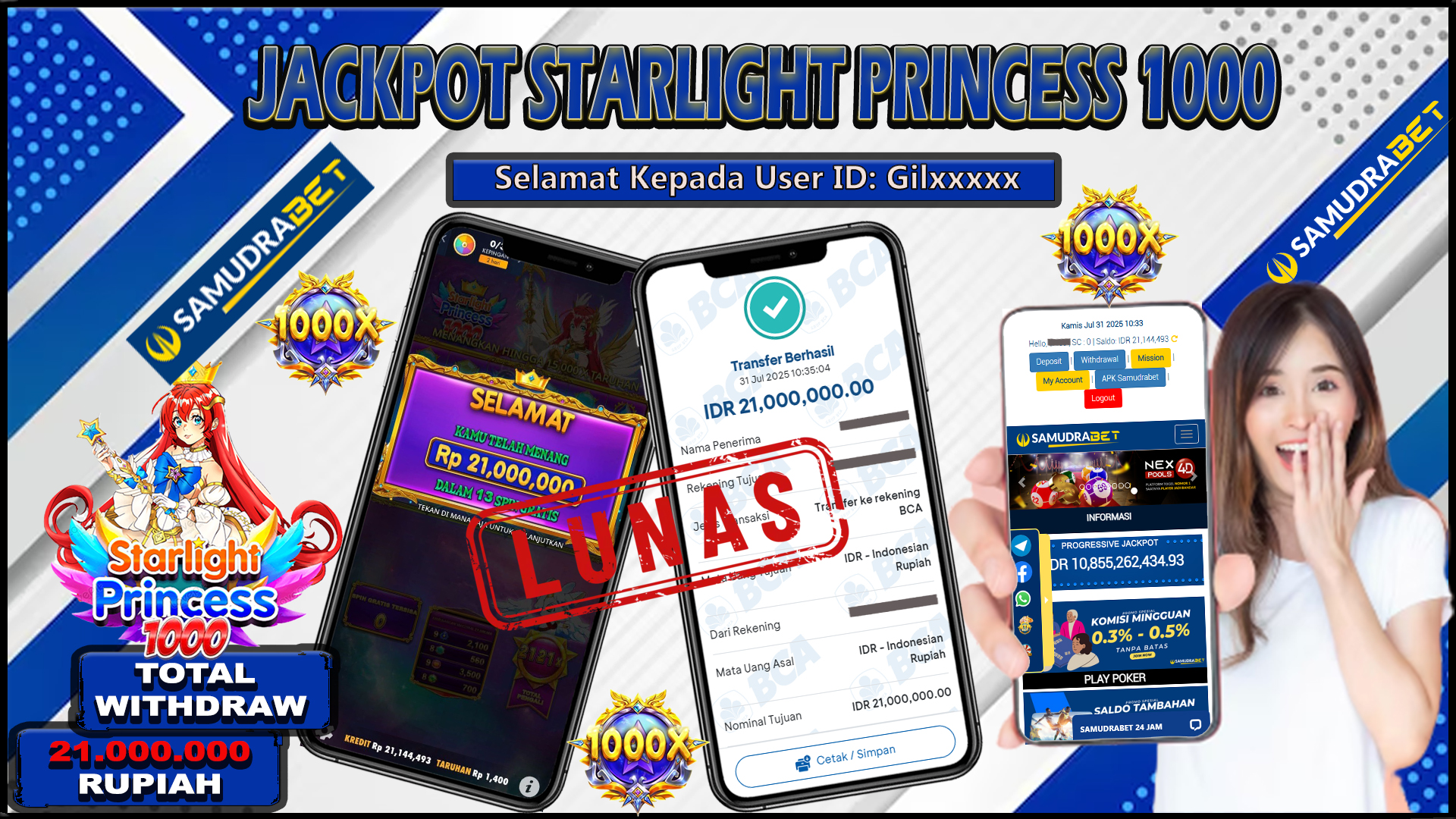 Samudrabet Jackpot Slot Rp 21.000.000 ~ Lunas