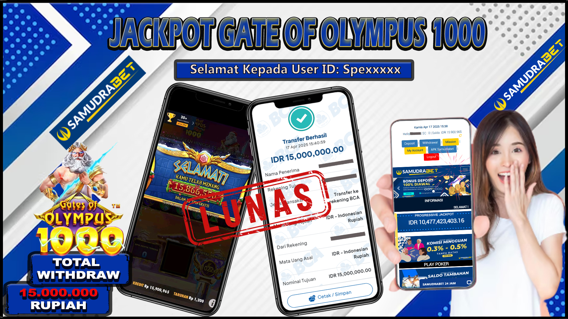 Samudrabet Jackpot Slot Rp 15.000.000 ~ Lunas