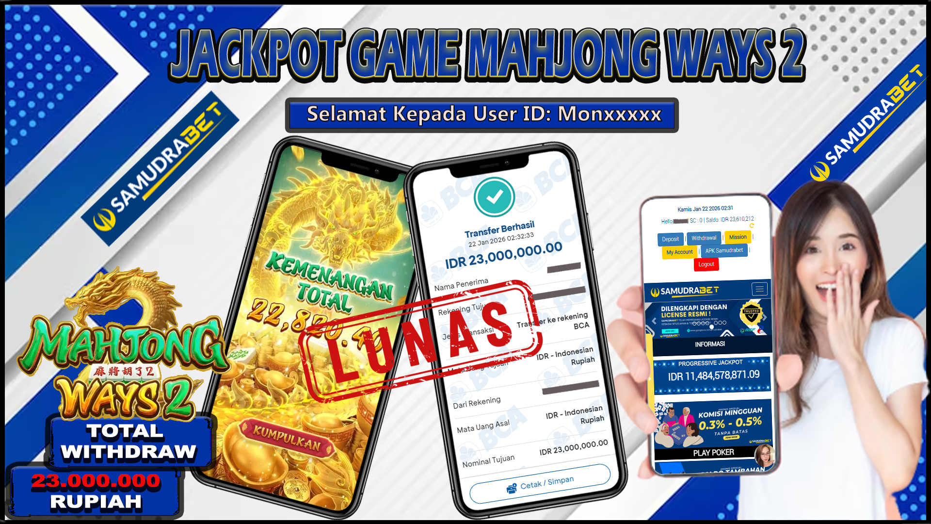 Samudrabet Jackpot Slot Rp 23.000.000 ~ Lunas