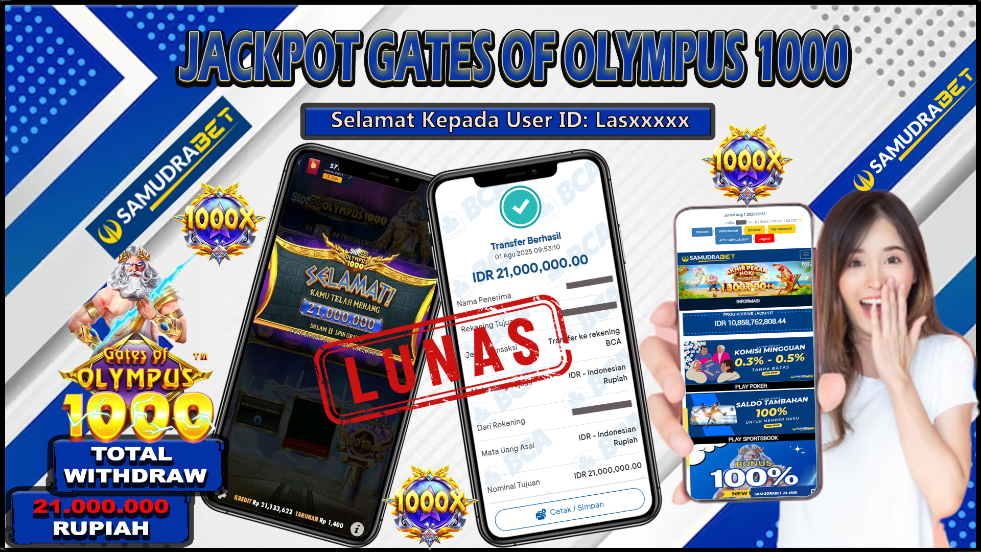 Samudrabet Jackpot Slot Rp 21.000.000 ~ Lunas