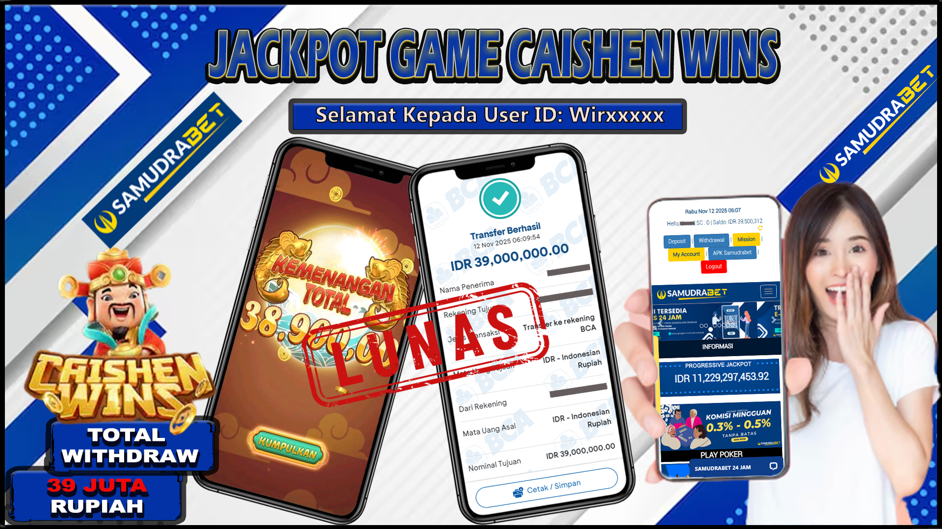 Samudrabet Jackpot Slot Rp 39.000.000 ~ Lunas