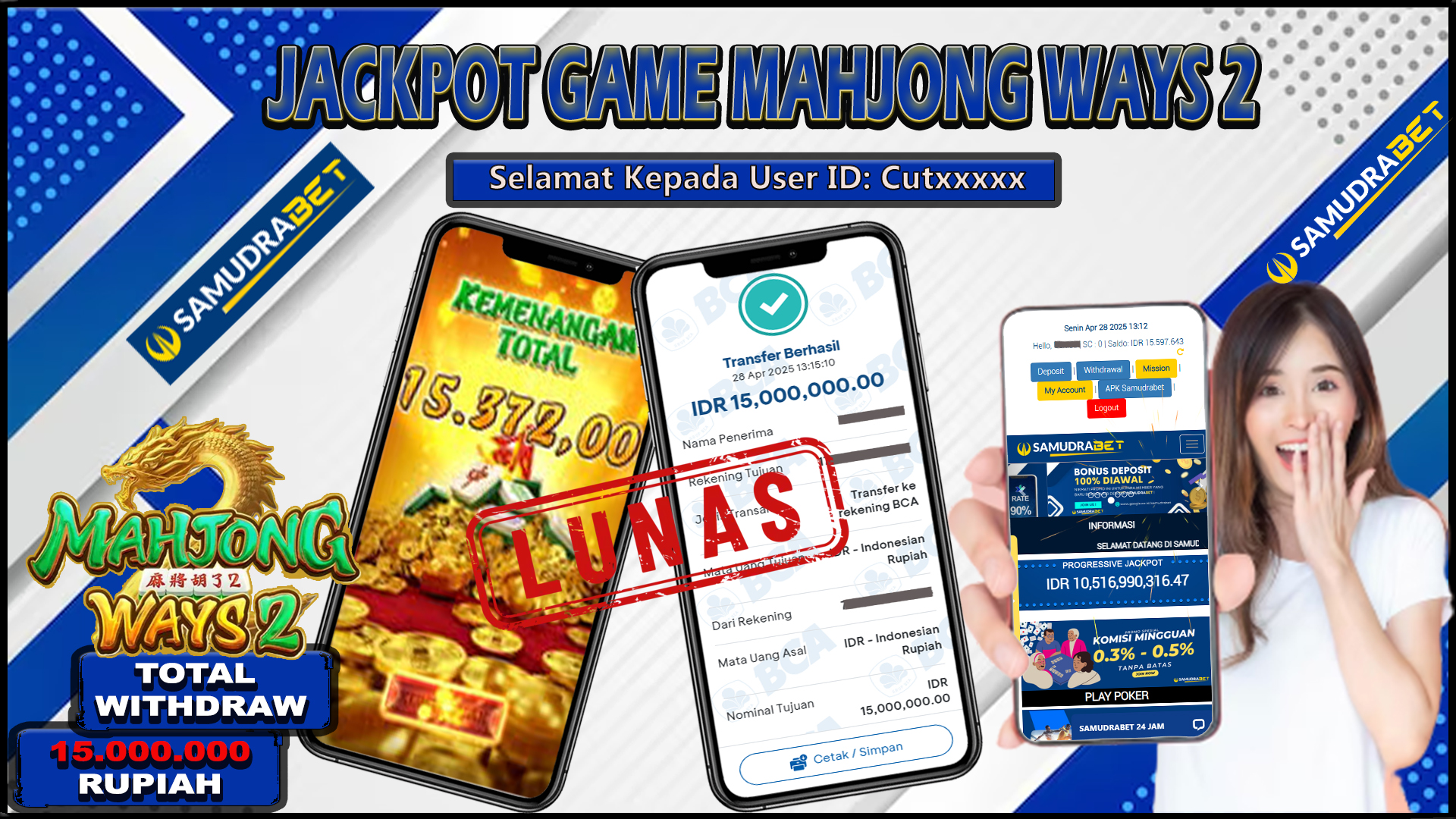 Samudrabet Jackpot Slot Rp 15.000.000 ~ Lunas
