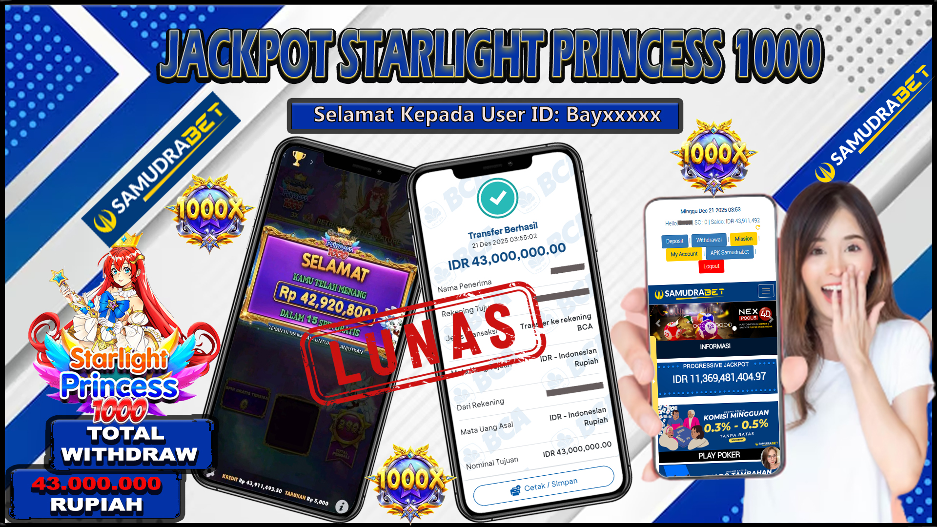 Samudrabet Jackpot Slot Rp 43.000.000 ~ Lunas