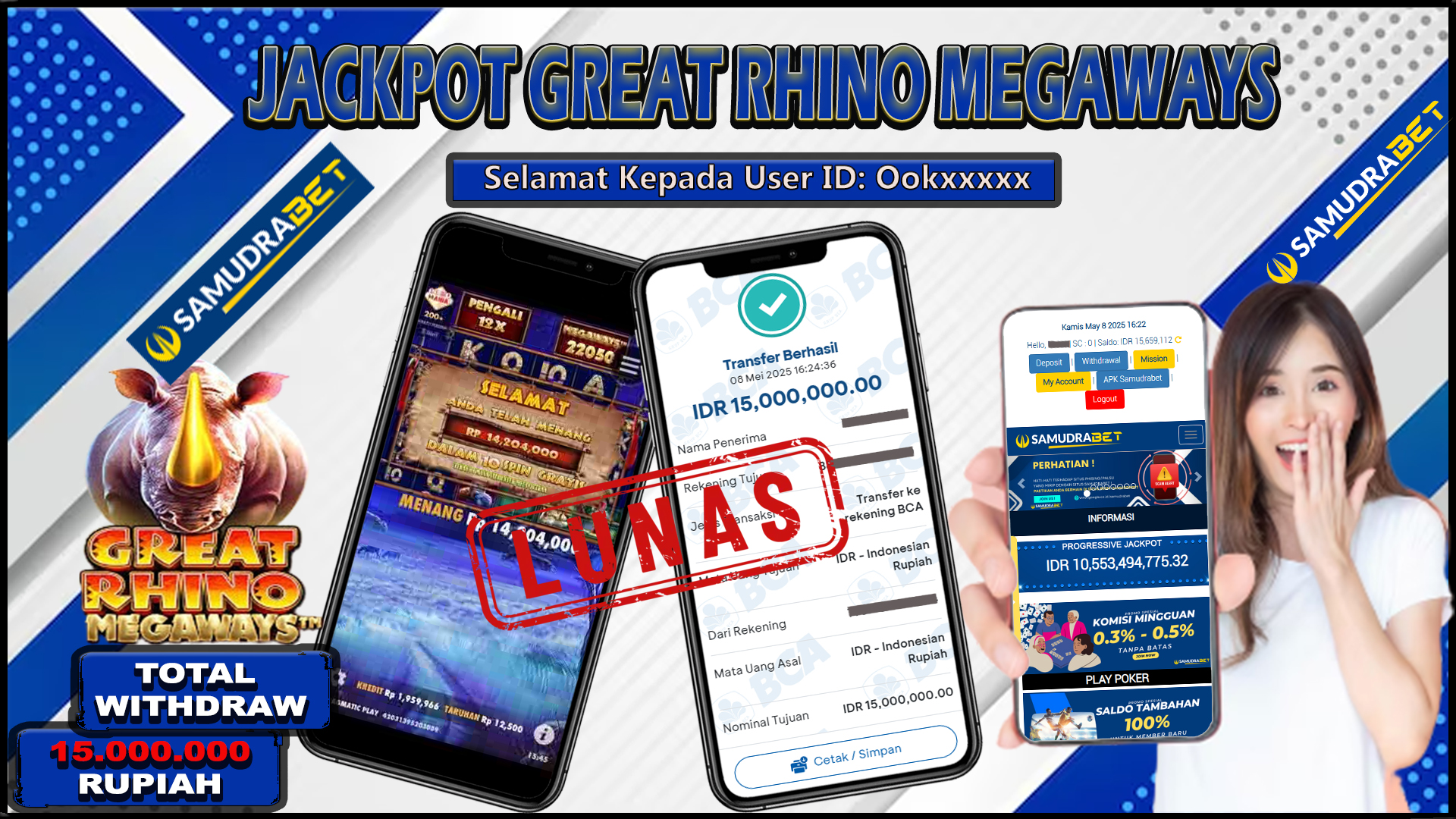 Samudrabet Jackpot Slot Rp 15.000.000 ~ Lunas