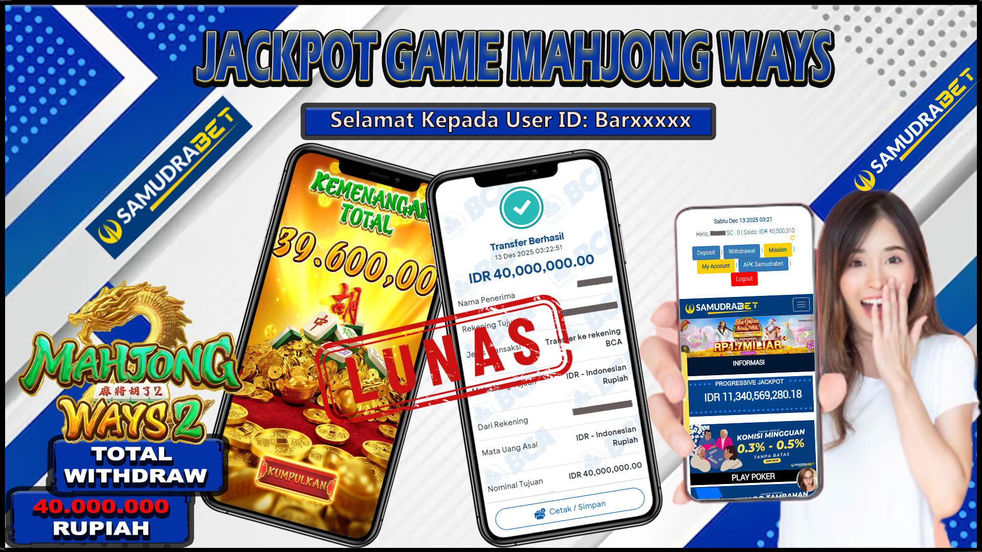 Samudrabet Jackpot Slot Rp 40.000.000 ~ Lunas