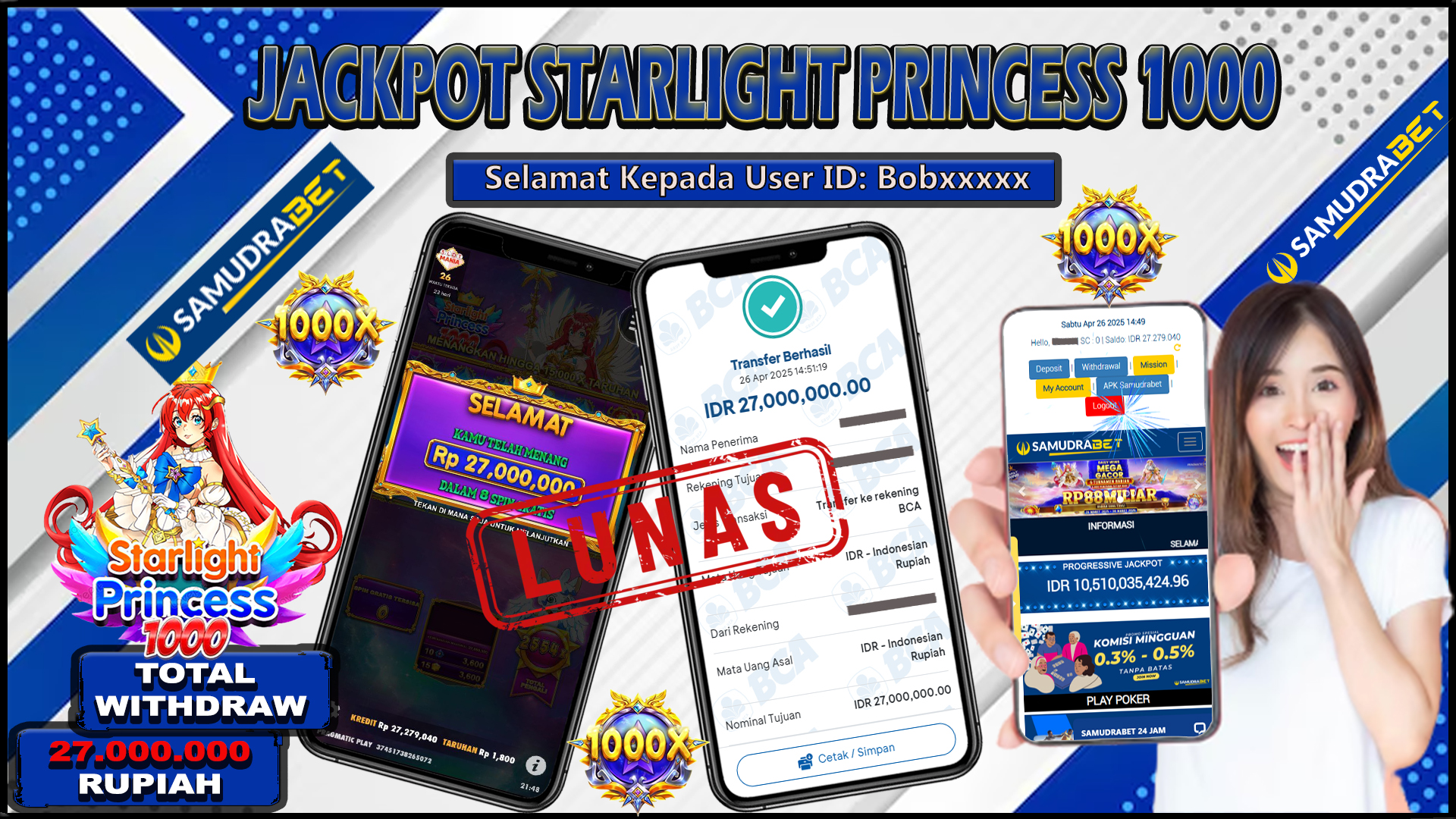 Samudrabet Jackpot Slot Rp 27.000.000 ~ Lunas