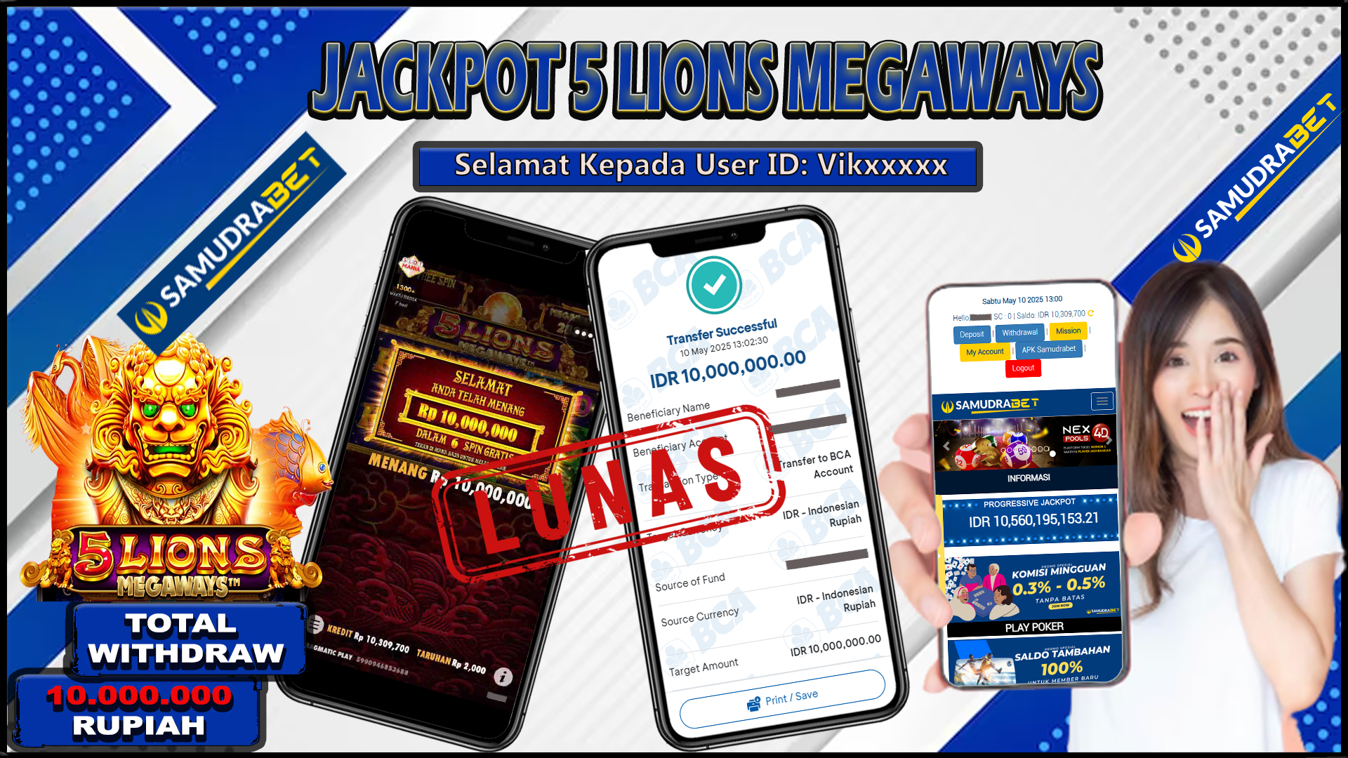 Samudrabet Jackpot Slot Rp 10.000.000 ~ Lunas