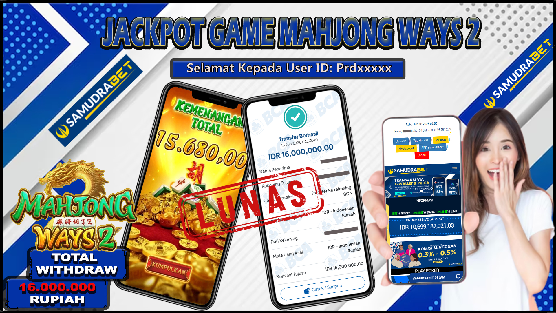 Samudrabet Jackpot Slot Rp 16.000.000 ~ Lunas