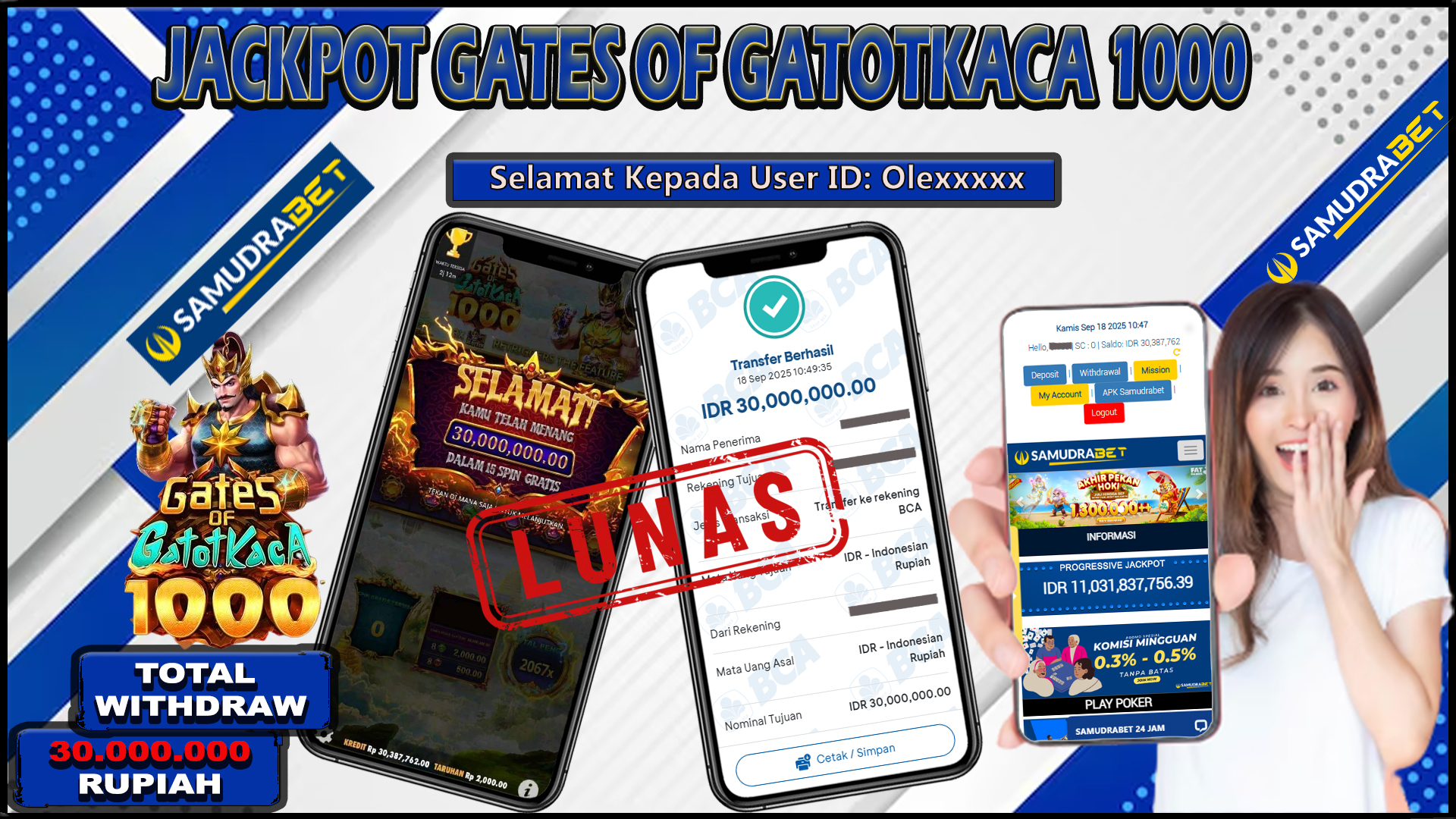 Samudrabet Jackpot Slot Rp 30.000.000 ~ Lunas