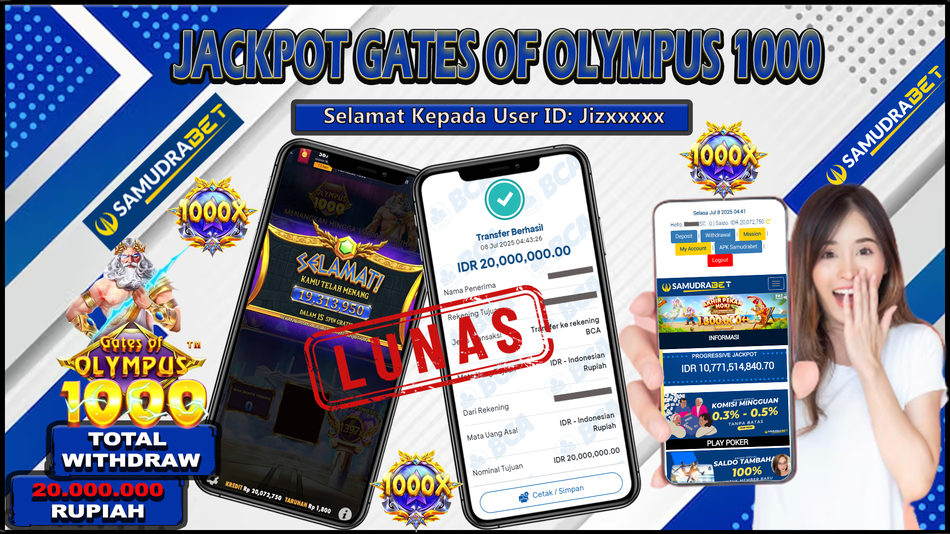 Samudrabet Jackpot Slot Rp 20.000.000 ~ Lunas