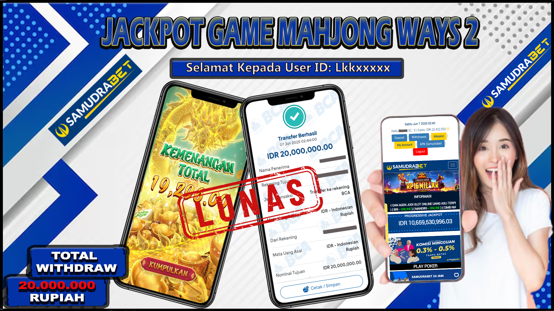 Samudrabet Jackpot Slot Rp 20.000.000 ~ Lunas