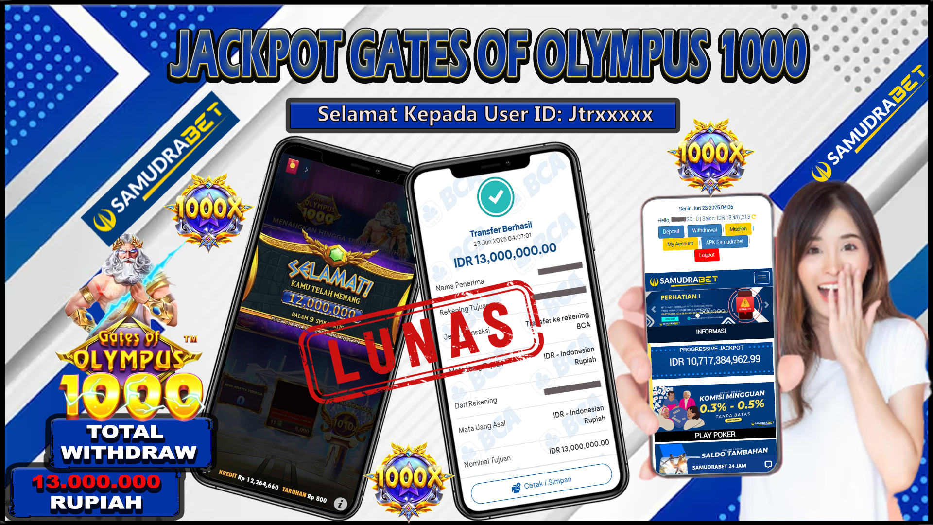 Samudrabet Jackpot Slot Rp 13.000.000 ~ Lunas