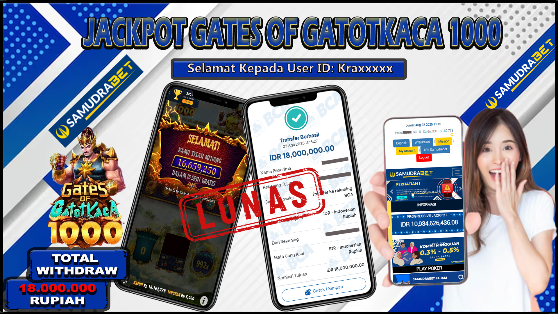 Samudrabet Jackpot Slot Rp 18.000.000 ~ Lunas