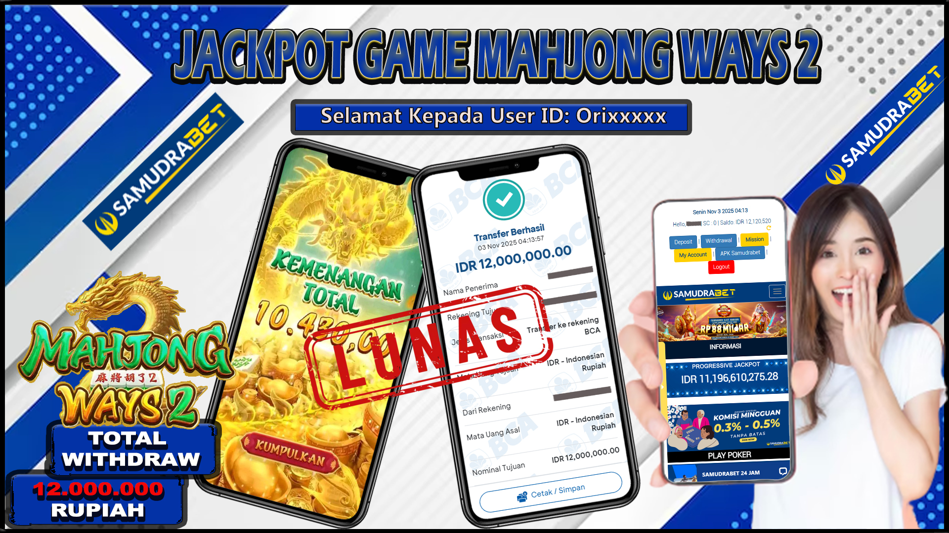 Samudrabet Jackpot Slot Rp 12.000.000 ~ Lunas