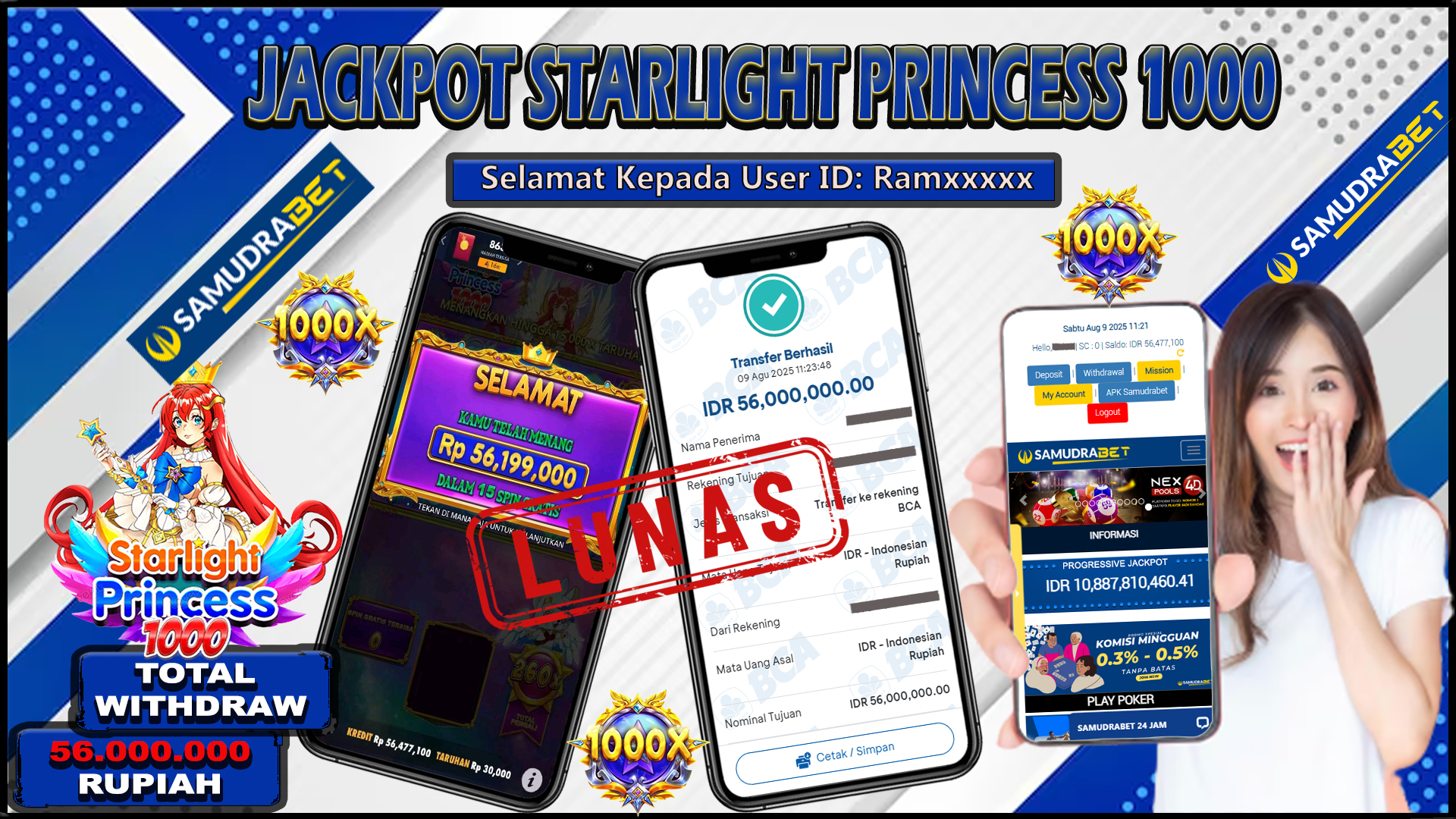 Samudrabet Jackpot Slot Rp 56.000.000 ~ Lunas