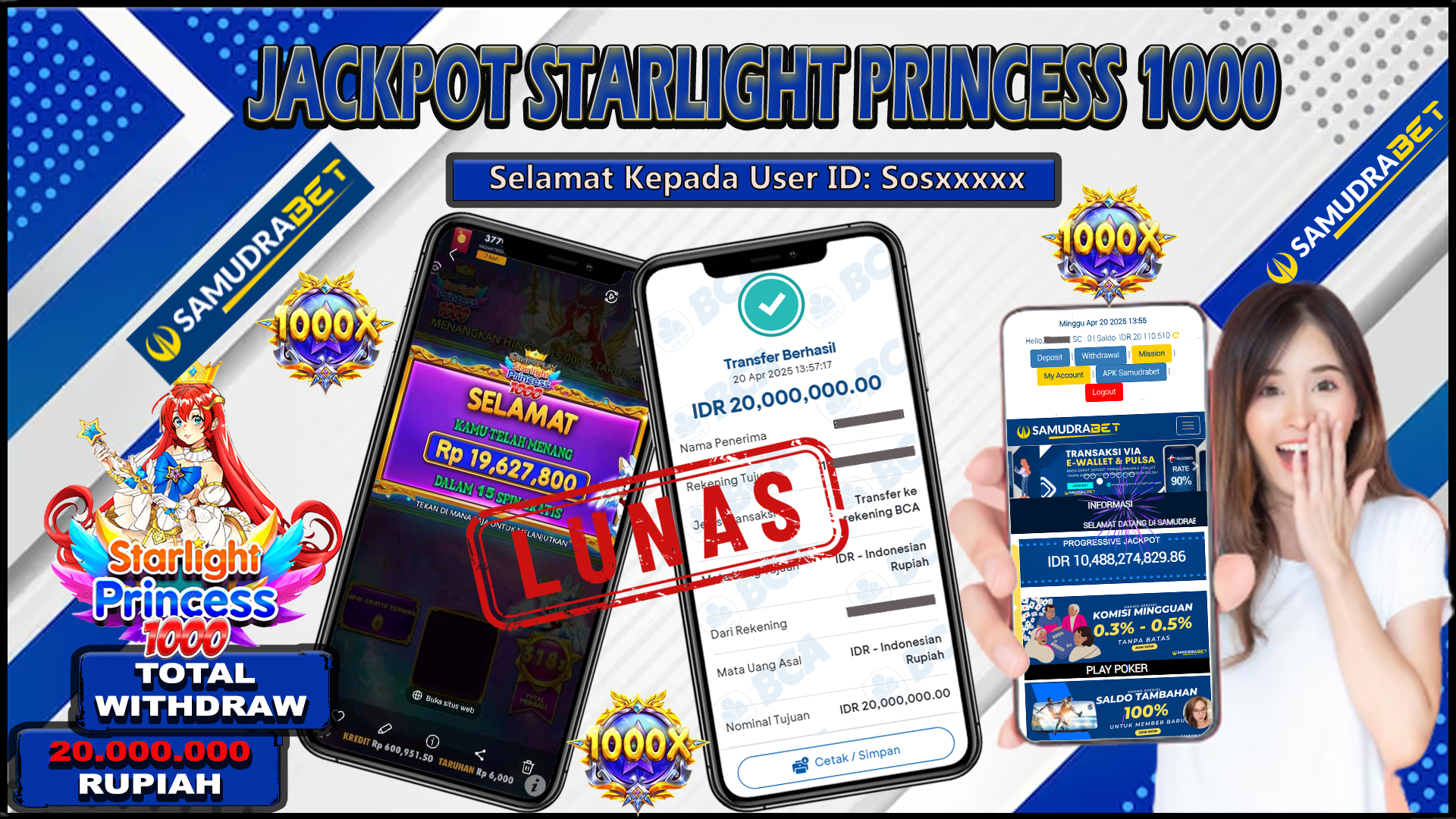 Samudrabet Jackpot Slot Rp 20.000.000 ~ Lunas