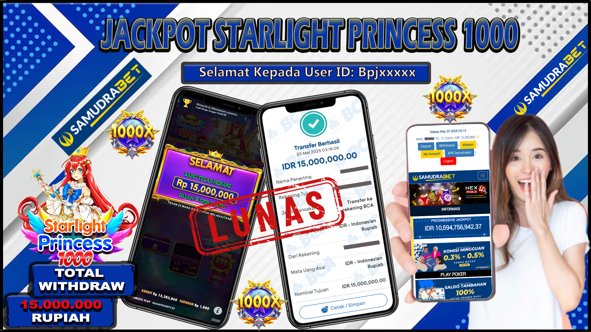 Samudrabet Jackpot Slot Rp 15.000.000 ~ Lunas