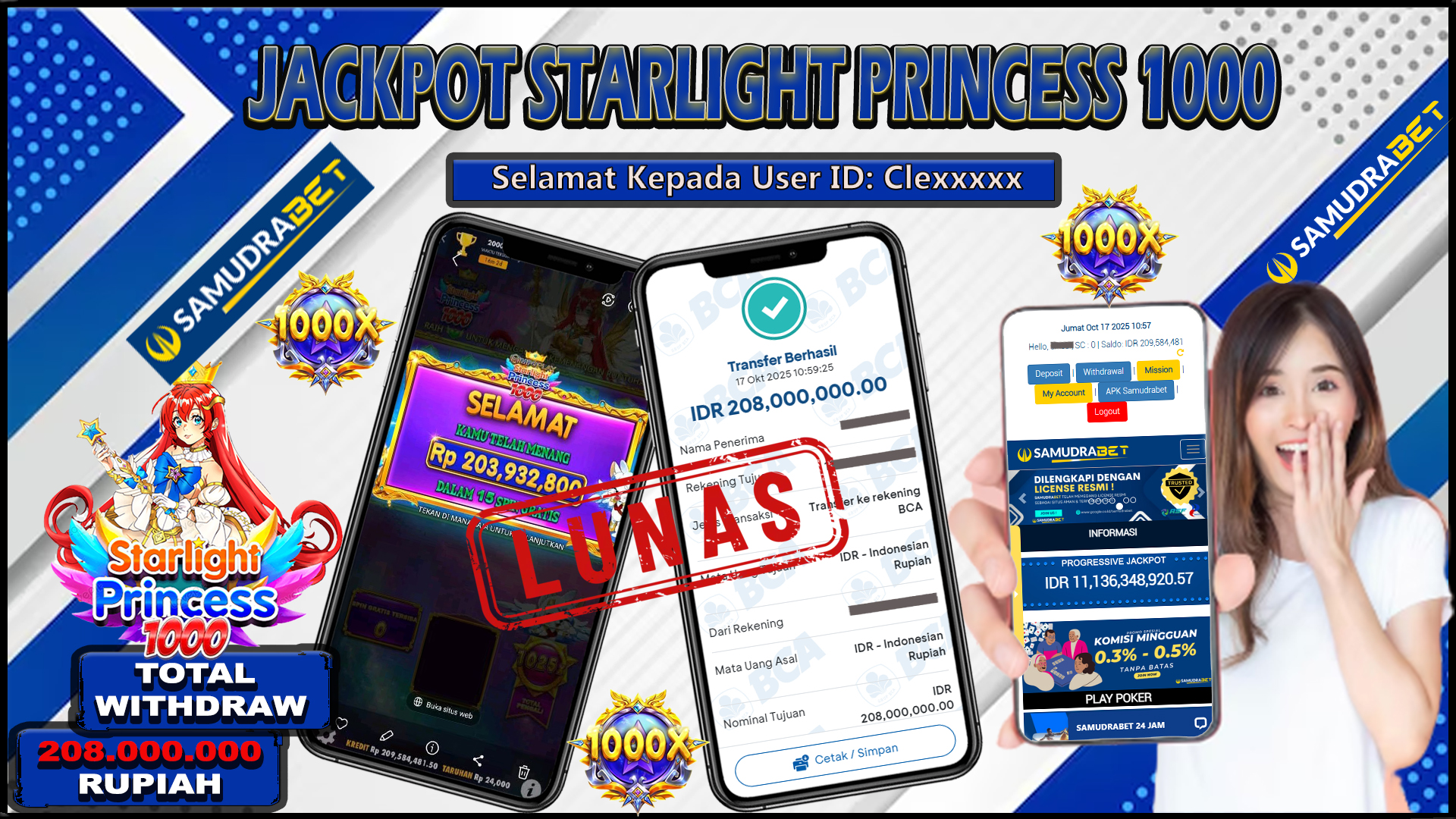 Samudrabet Jackpot Slot Rp 208.000.000 ~ Lunas