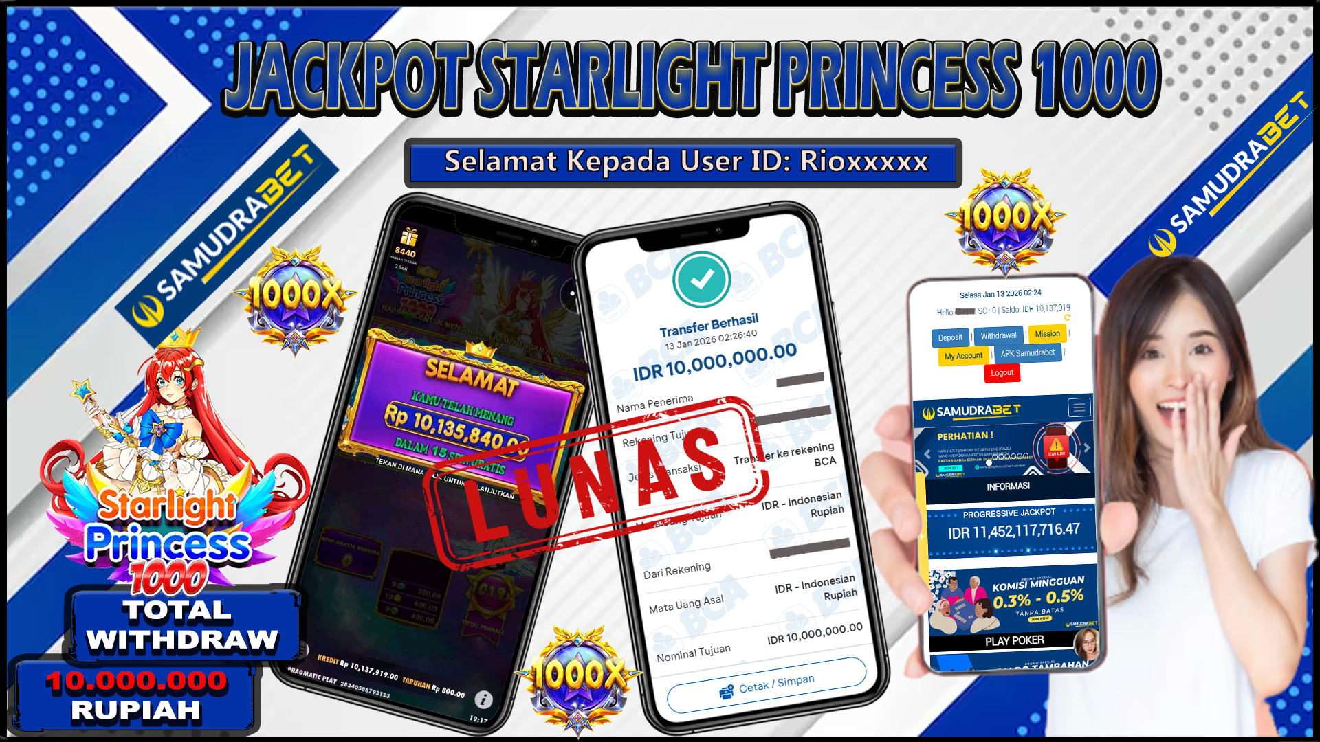 Samudrabet Jackpot Slot Rp 10.000.000 ~ Lunas