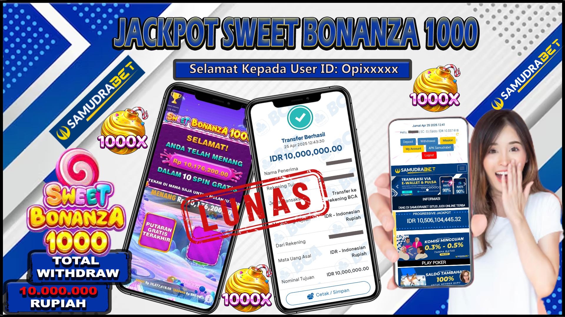 Samudrabet Jackpot Slot Rp 10.000.000 ~ Lunas