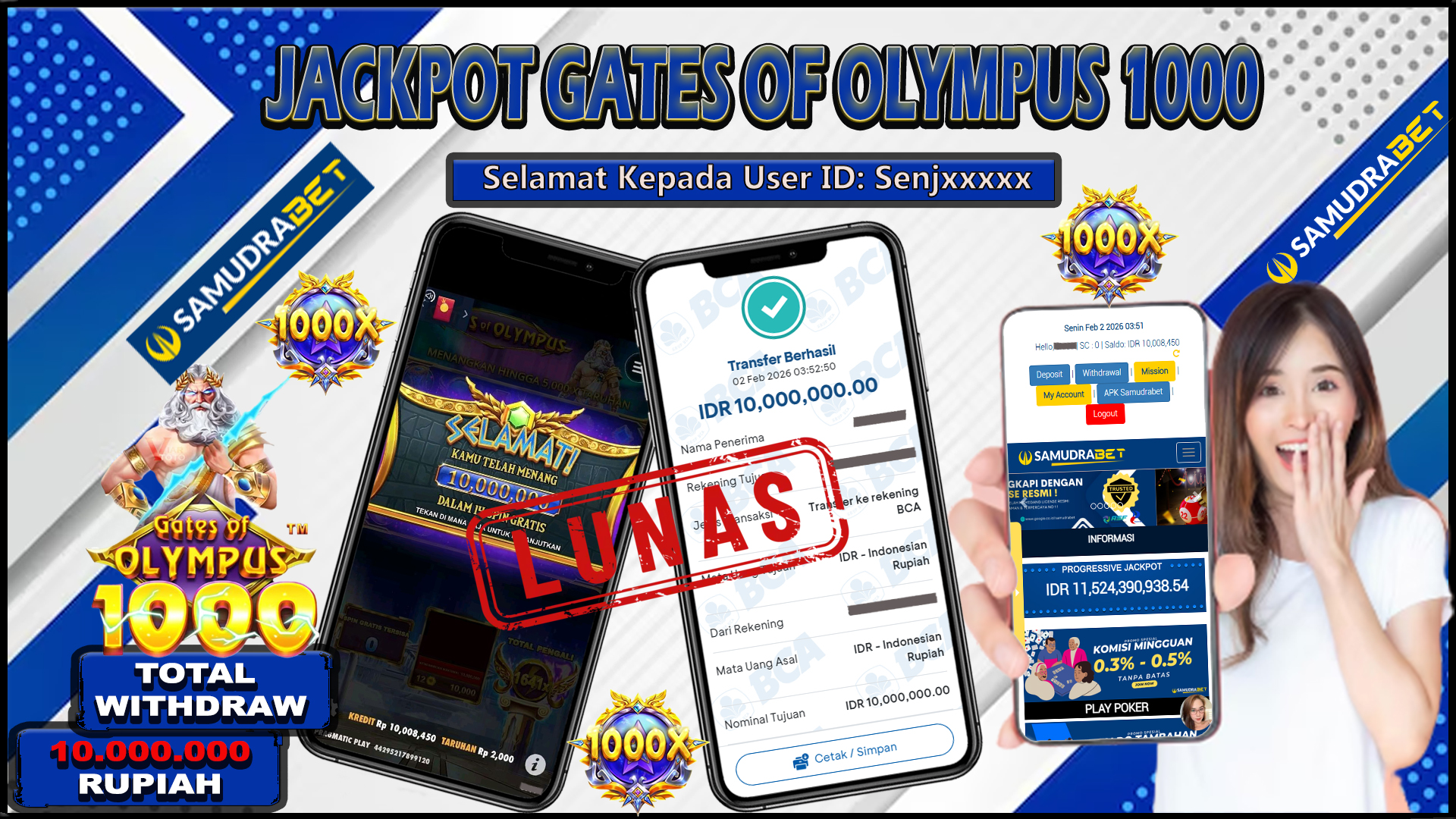 Samudrabet Jackpot Slot Rp 10.000.000 ~ Lunas
