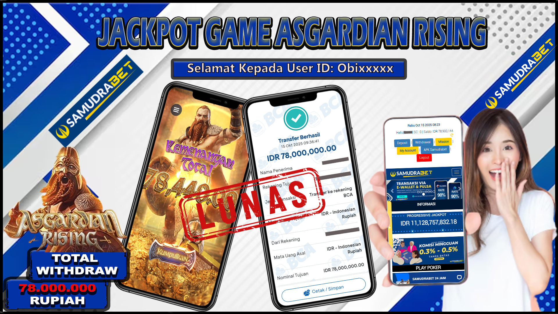 Samudrabet Jackpot Slot Rp 78.000.000 ~ Lunas