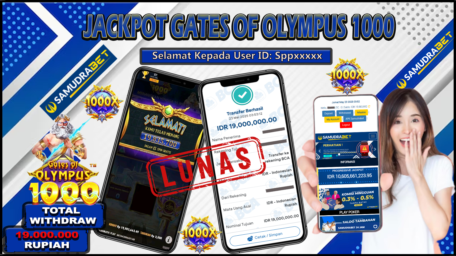 Samudrabet Jackpot Slot Rp 19.000.000 ~ Lunas