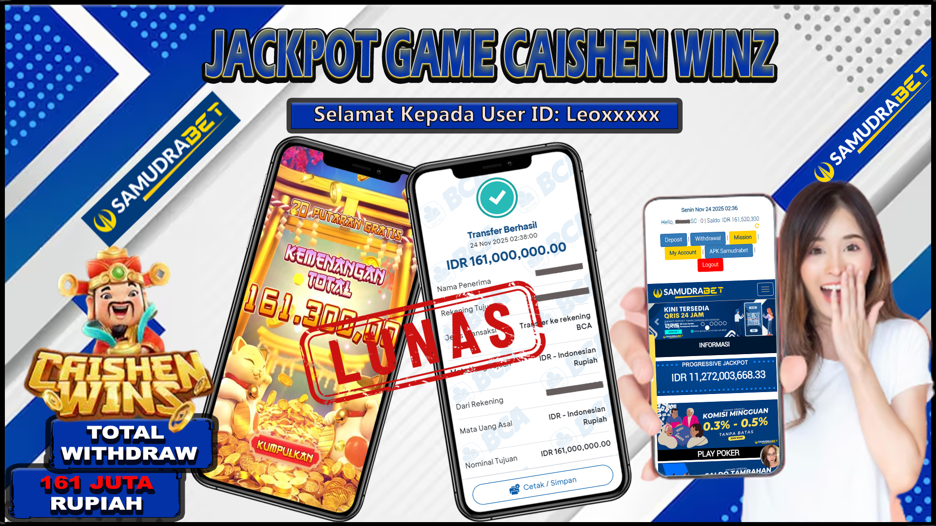 Samudrabet Jackpot Slot Rp 161.000.000 ~ Lunas