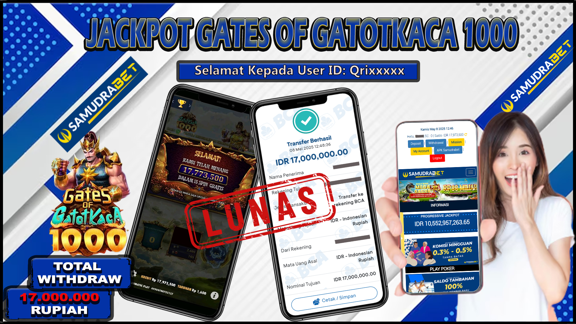 Samudrabet Jackpot Slot Rp 17.000.000 ~ Lunas