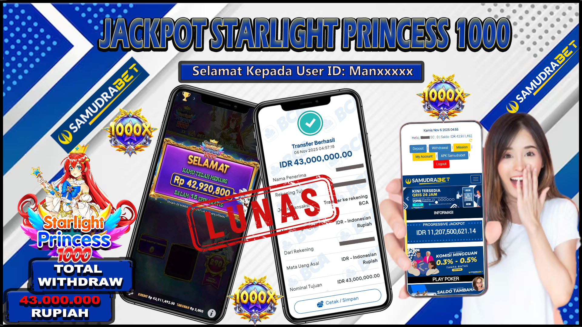 Samudrabet Jackpot Slot Rp 43.000.000 ~ Lunas