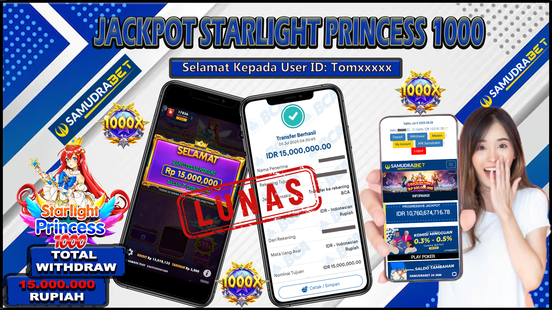 Samudrabet Jackpot Slot Rp 15.000.000 ~ Lunas