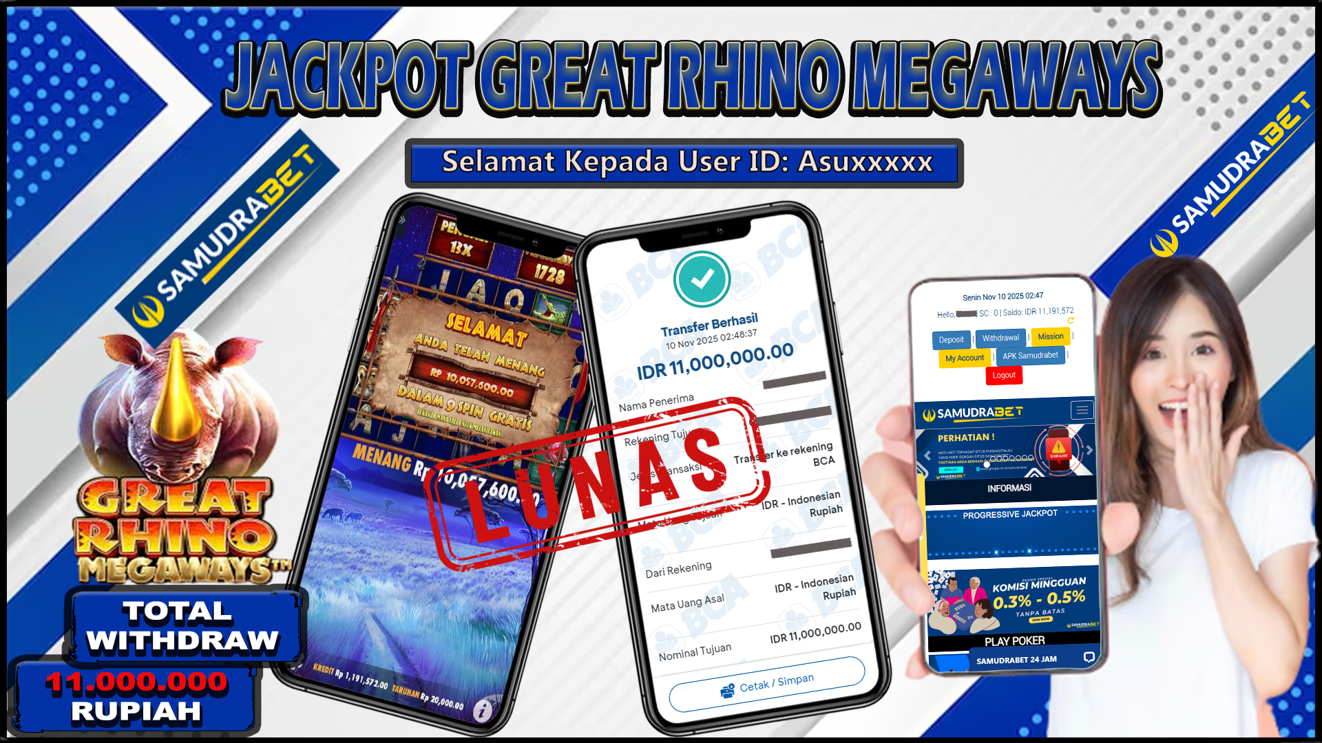Samudrabet Jackpot Slot Rp 11.000.000 ~ Lunas