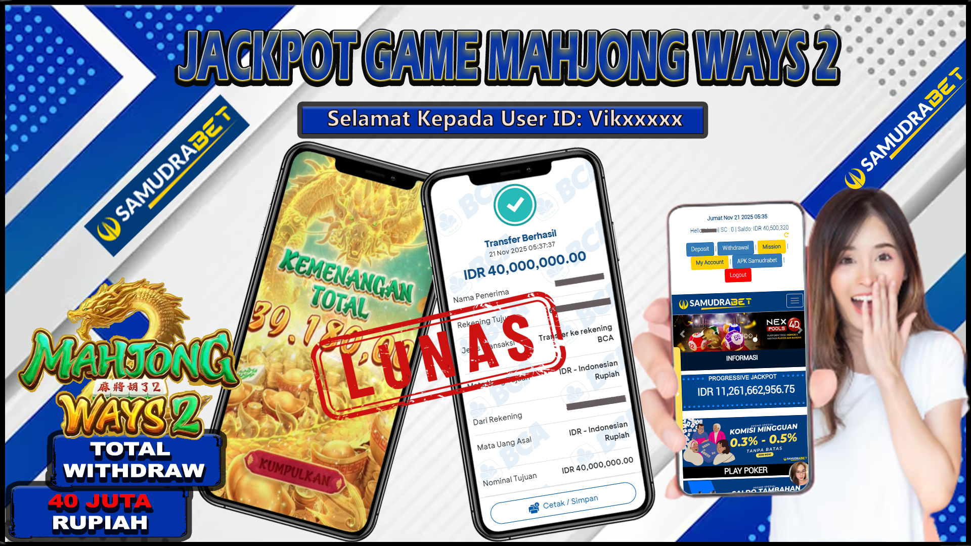 Samudrabet Jackpot Slot Rp 40.000.000 ~ Lunas