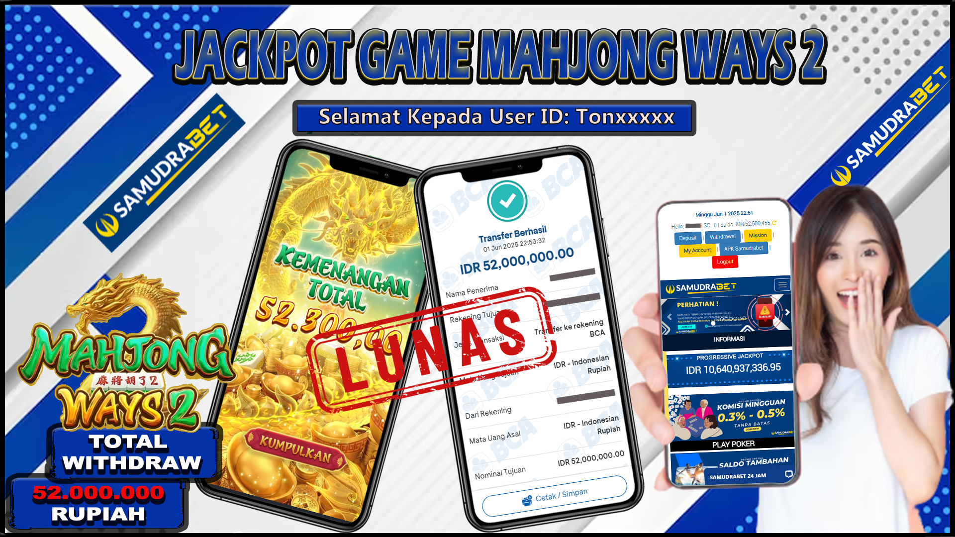 Samudrabet Jackpot Slot Rp 52.000.000 ~ Lunas