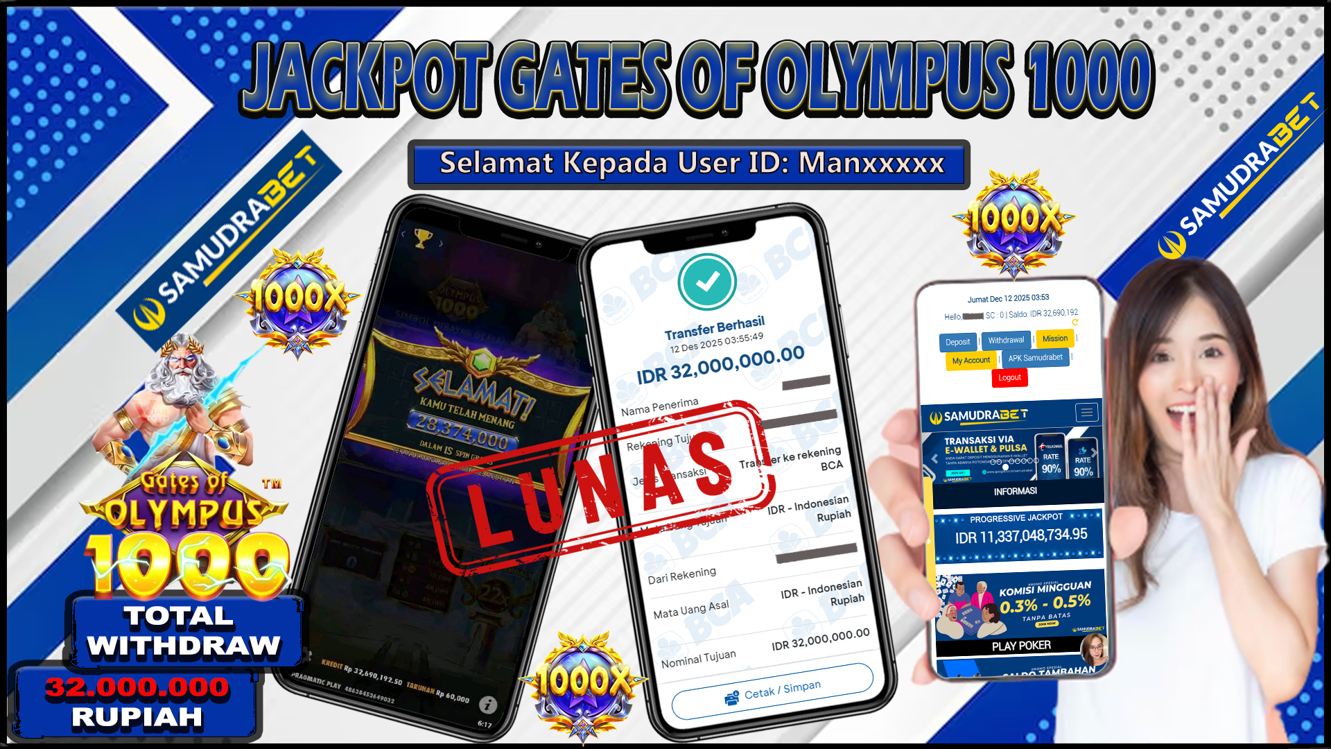 Samudrabet Jackpot Slot Rp 32.000.000 ~ Lunas