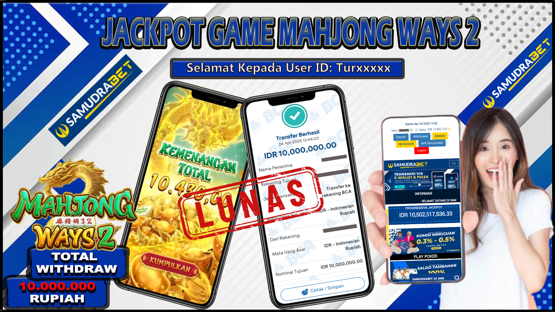 Samudrabet Jackpot Slot Rp 10.000.000 ~ Lunas
