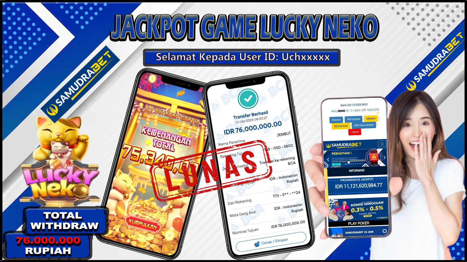Samudrabet Jackpot Slot Rp 76.000.000 ~ Lunas