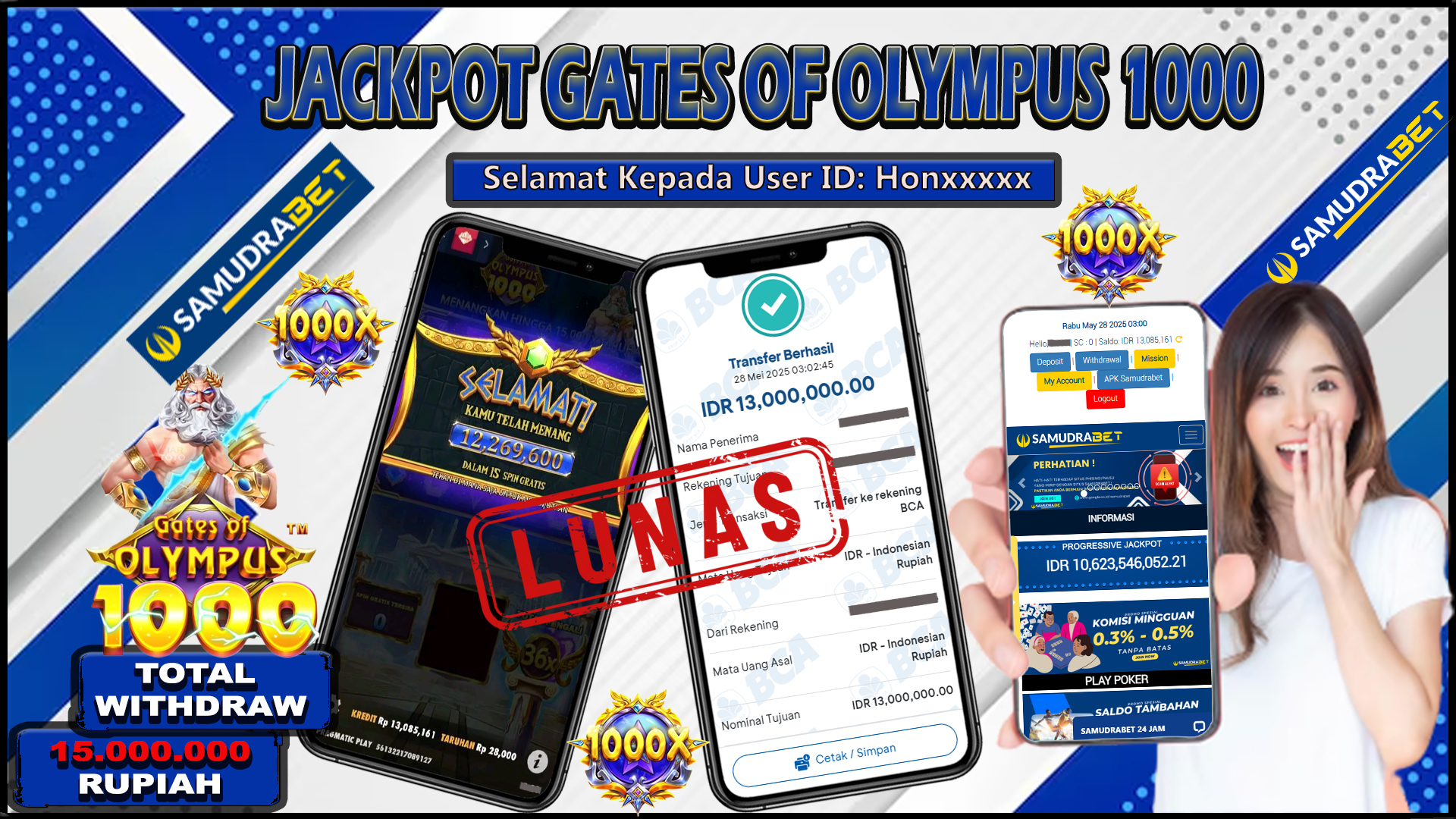 Samudrabet Jackpot Slot Rp 13.000.000 ~ Lunas