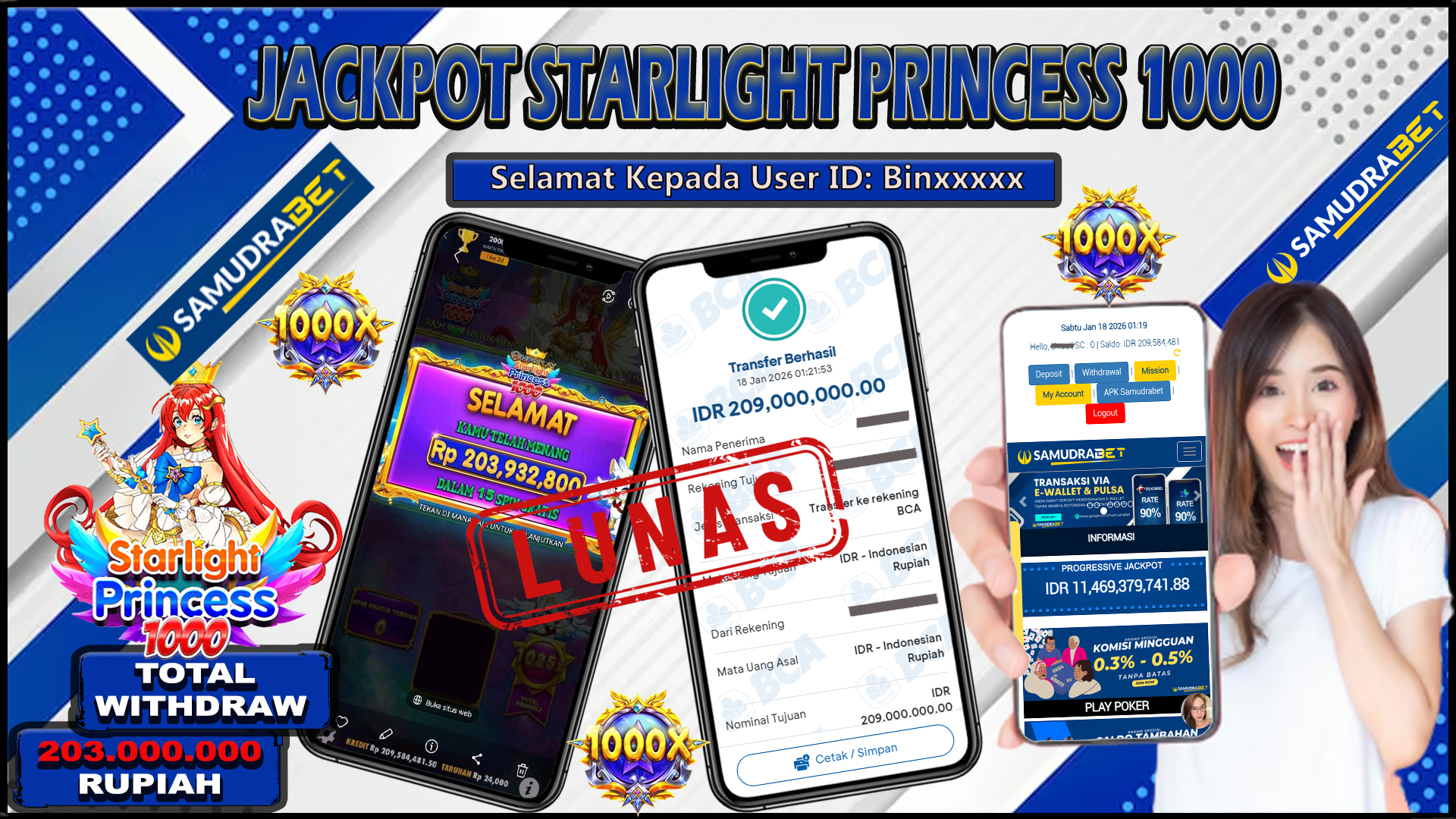 Samudrabet Jackpot Slot Rp 203.000.000 ~ Lunas