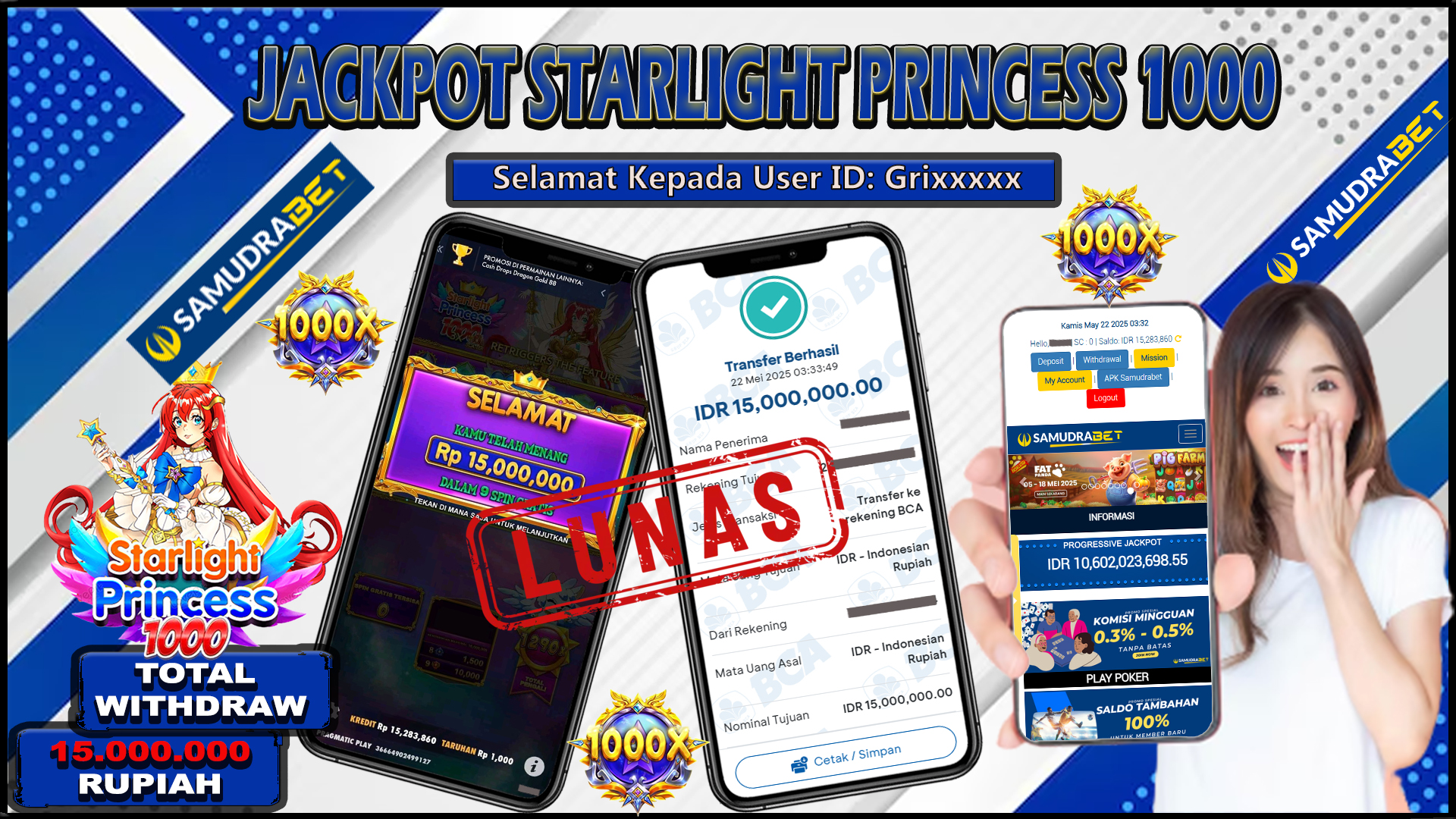 Samudrabet Jackpot Slot Rp 15.000.000 ~ Lunas