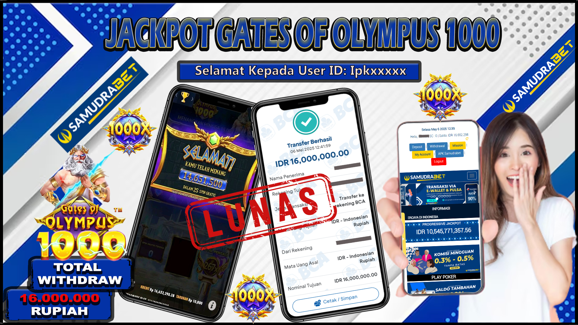 Samudrabet Jackpot Slot Rp 16.000.000 ~ Lunas