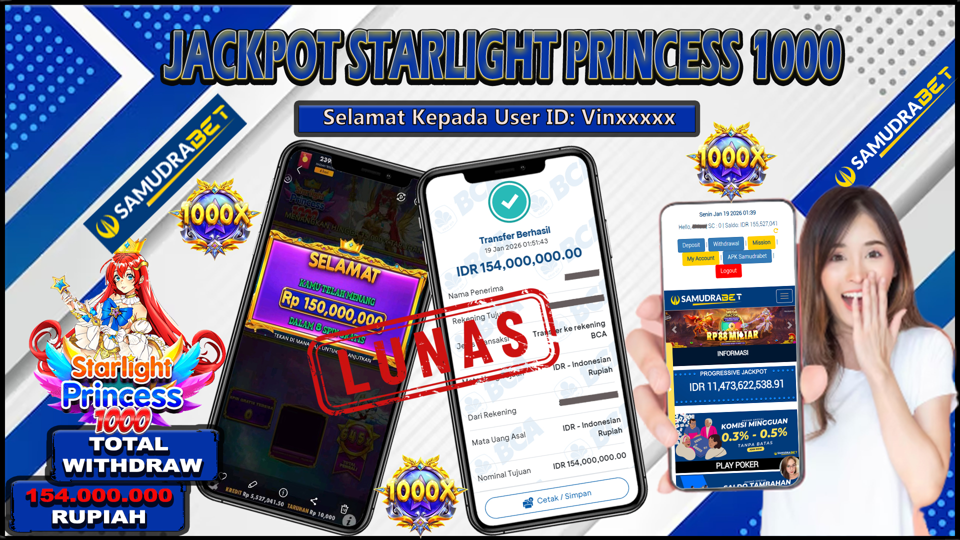 Samudrabet Jackpot Slot Rp 154.000.000 ~ Lunas