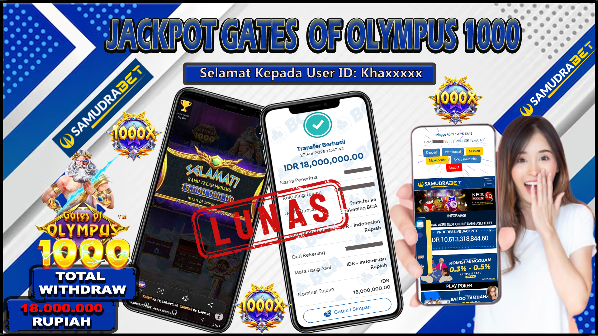 Samudrabet Jackpot Slot Rp 18.000.000 ~ Lunas