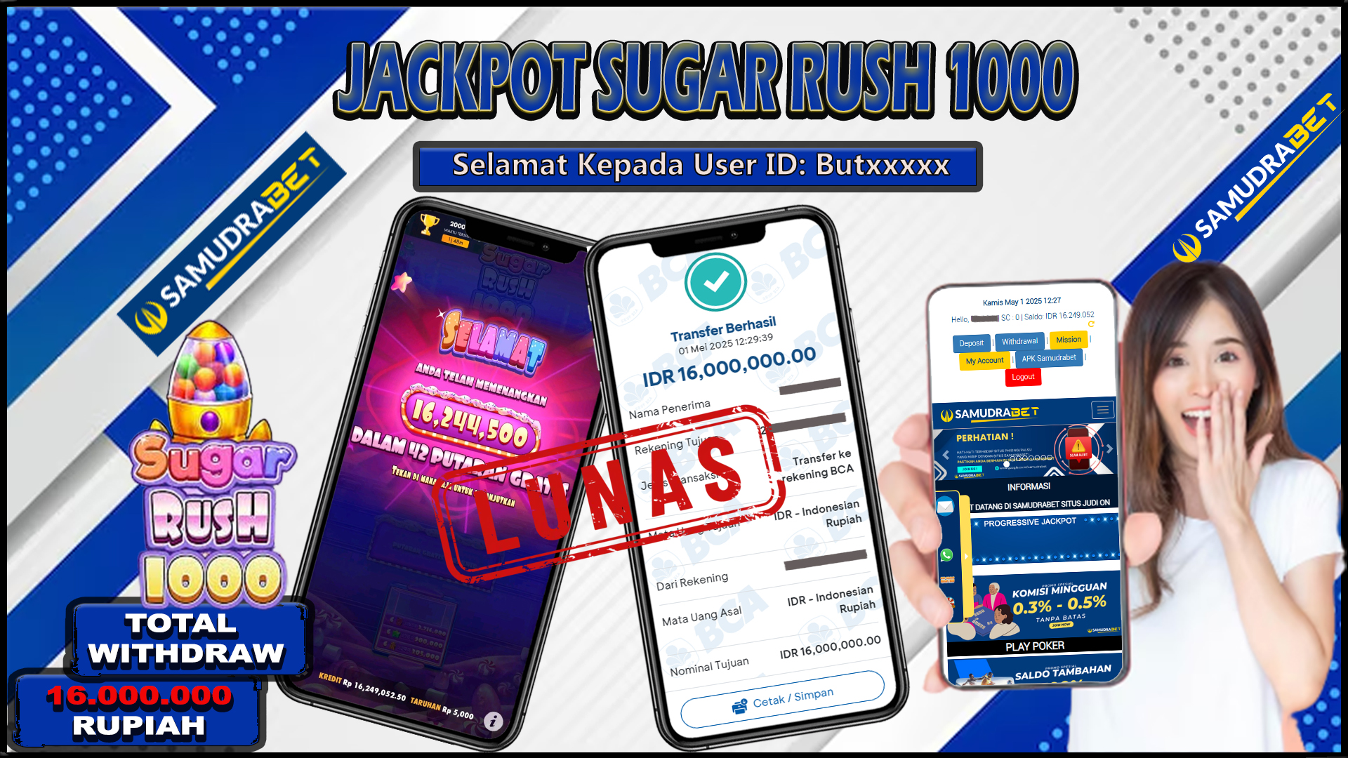 Samudrabet Jackpot Slot Rp 16.000.000 ~ Lunas