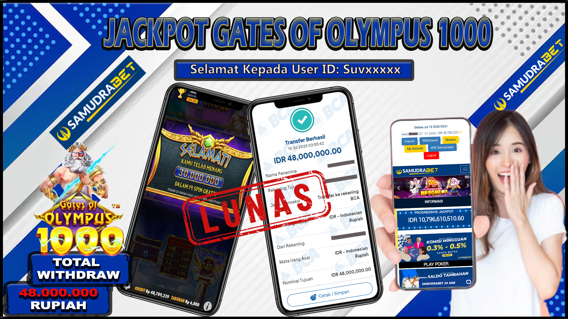 Samudrabet Jackpot Slot Rp 48.000.000 ~ Lunas