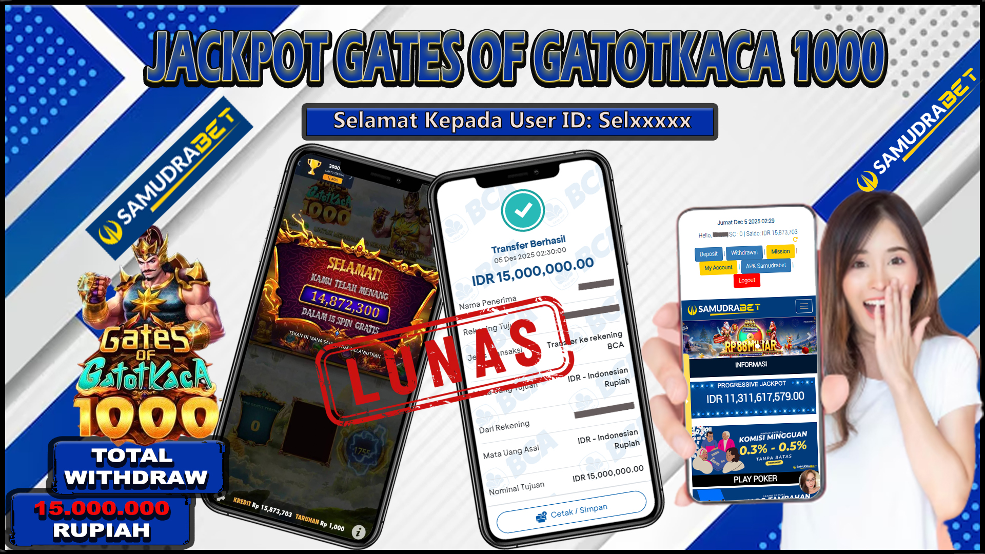 Samudrabet Jackpot Slot Rp 15.000.000 ~ Lunas