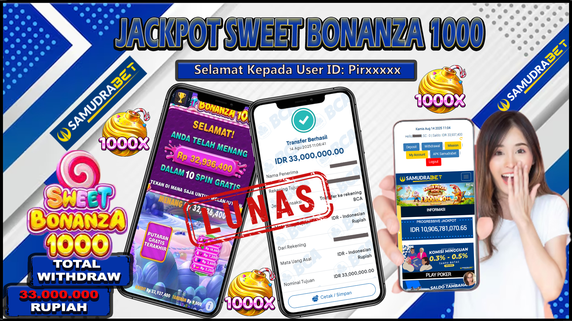 Samudrabet Jackpot Slot Rp 33.000.000 ~ Lunas