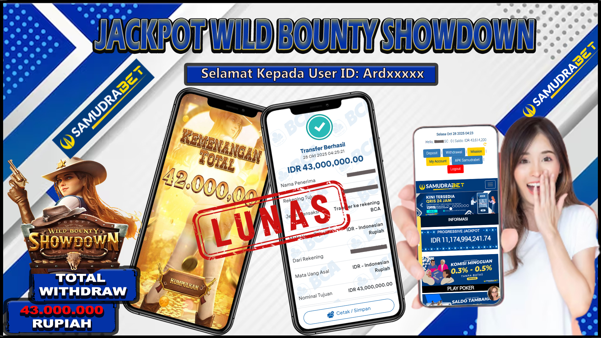 Samudrabet Jackpot Slot Rp 43.000.000 ~ Lunas