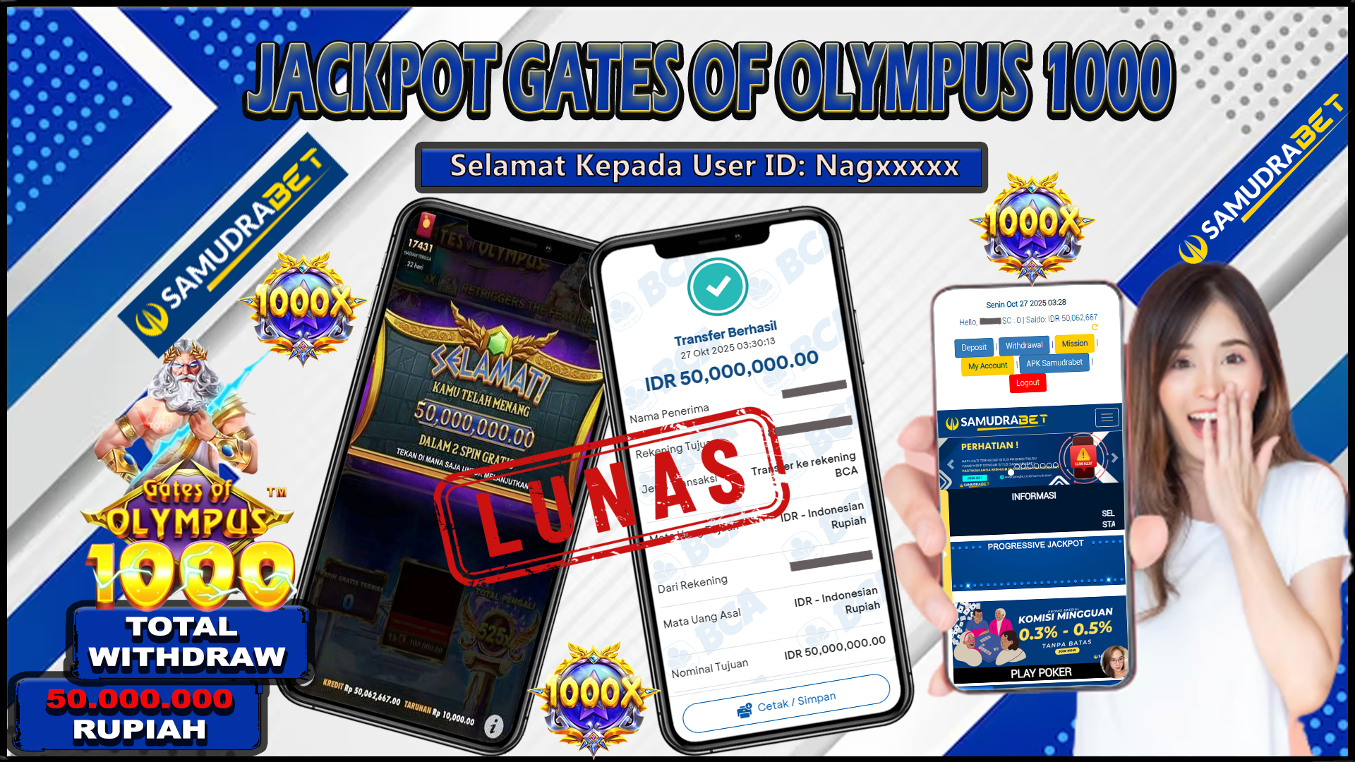 Samudrabet Jackpot Slot Rp 50.000.000 ~ Lunas